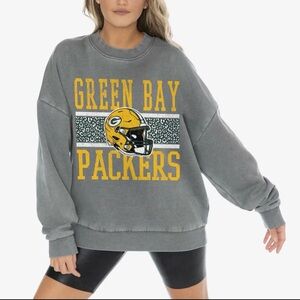 NFL Green Bay Packers Gray Crew Neck Sweater